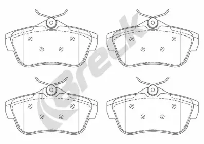 Комплект тормозных колодок, дисковый тормоз BRECK купить